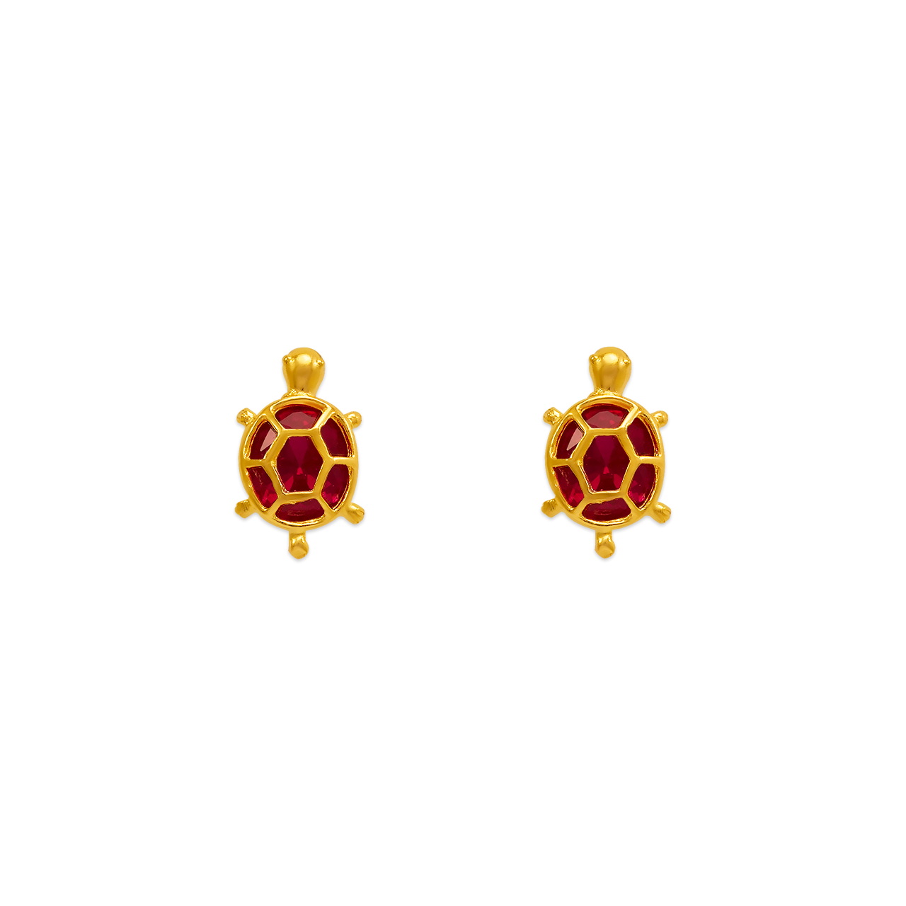 Turtle CZ Stud Earrings