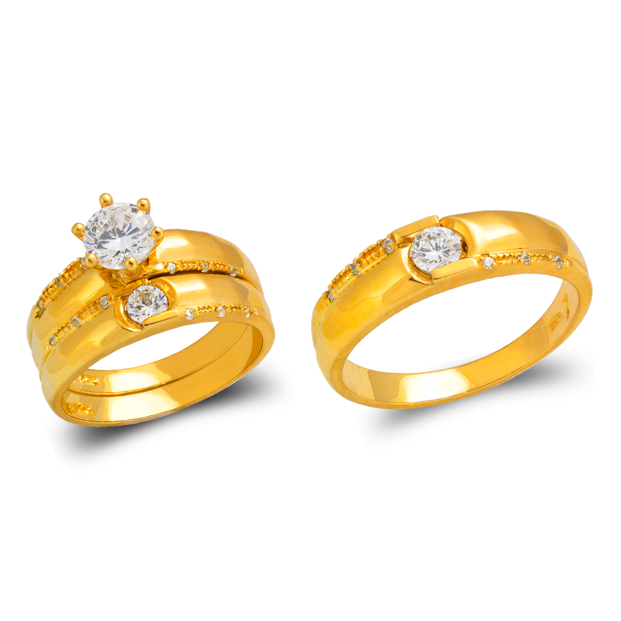 Wedding Trio Ring Set