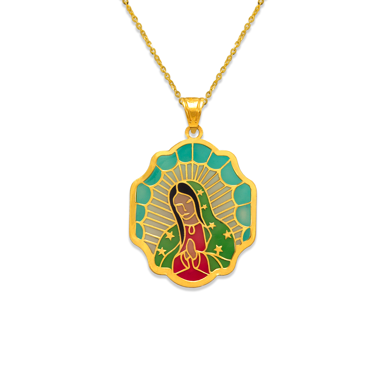 Guadalupe Enamel Pendant