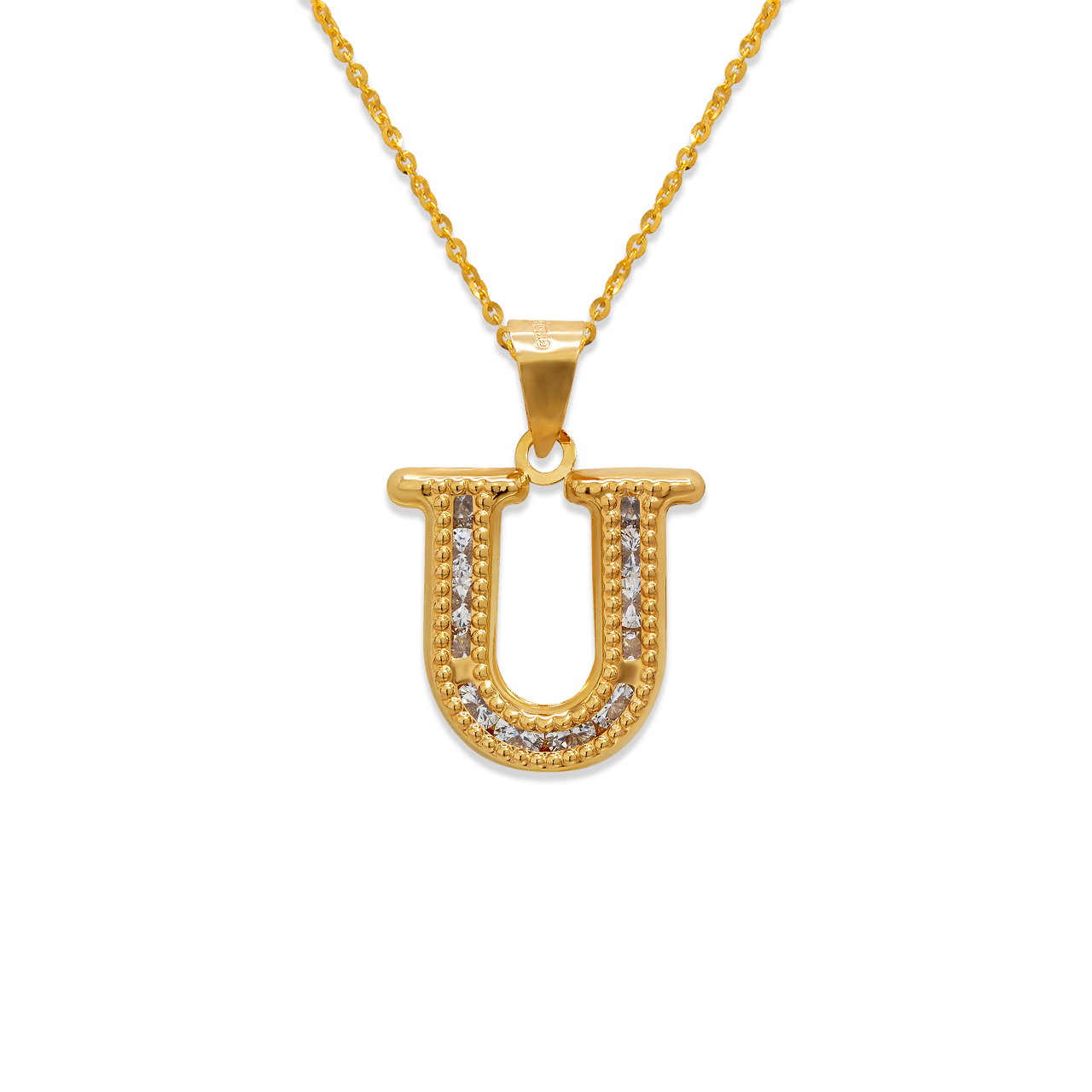 Initial U Pendant