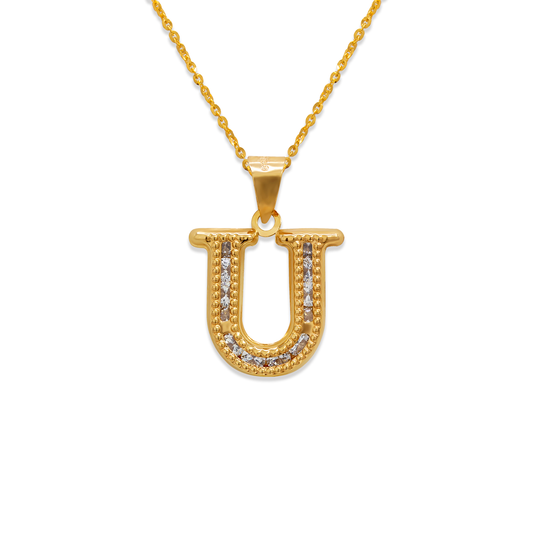 Initial U Pendant