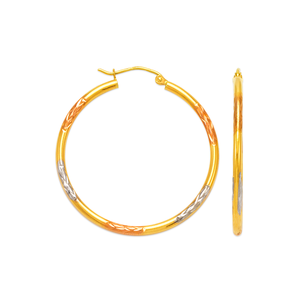 Round Tube Hoop Earrings