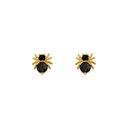 Spider CZ Stud Earrings