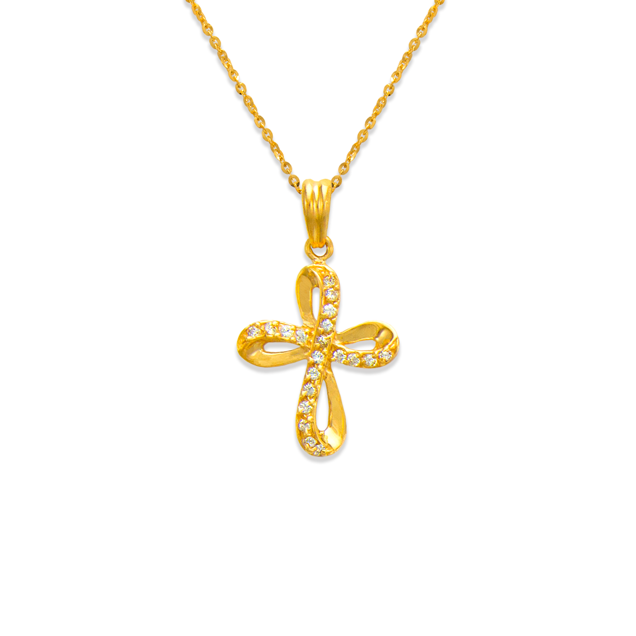 Cross CZ Pendant