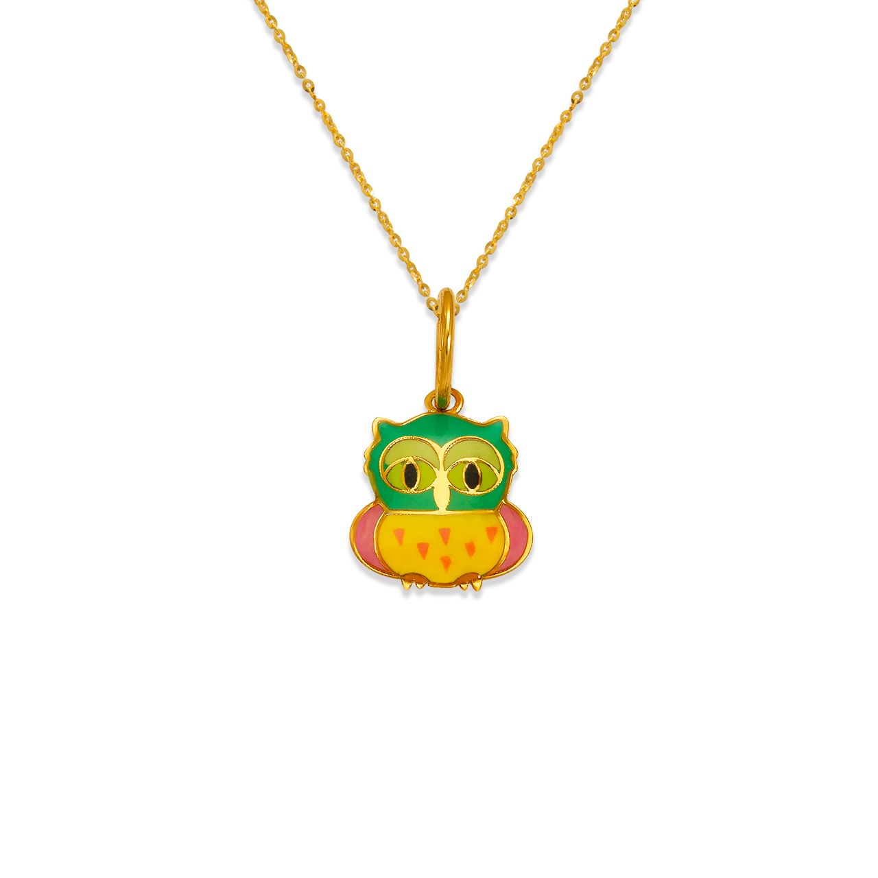 Owl Enamel Pendant