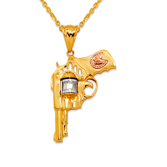 Fancy Revolver CZ Pendant