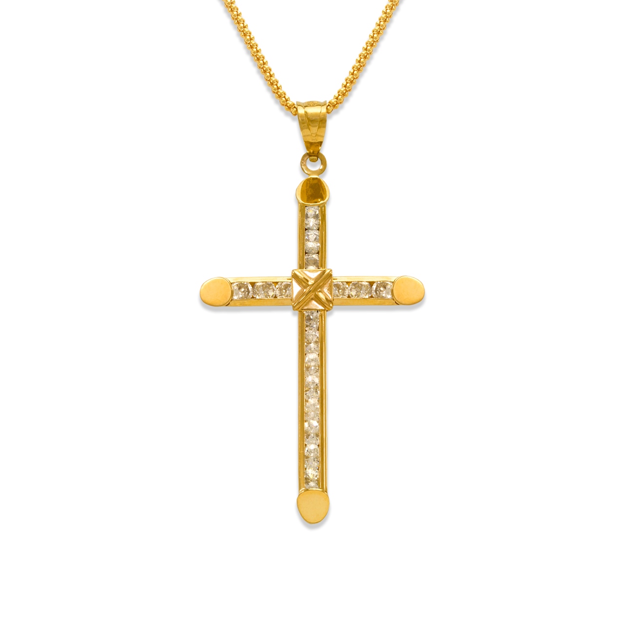 Eternity Cross CZ Pendant