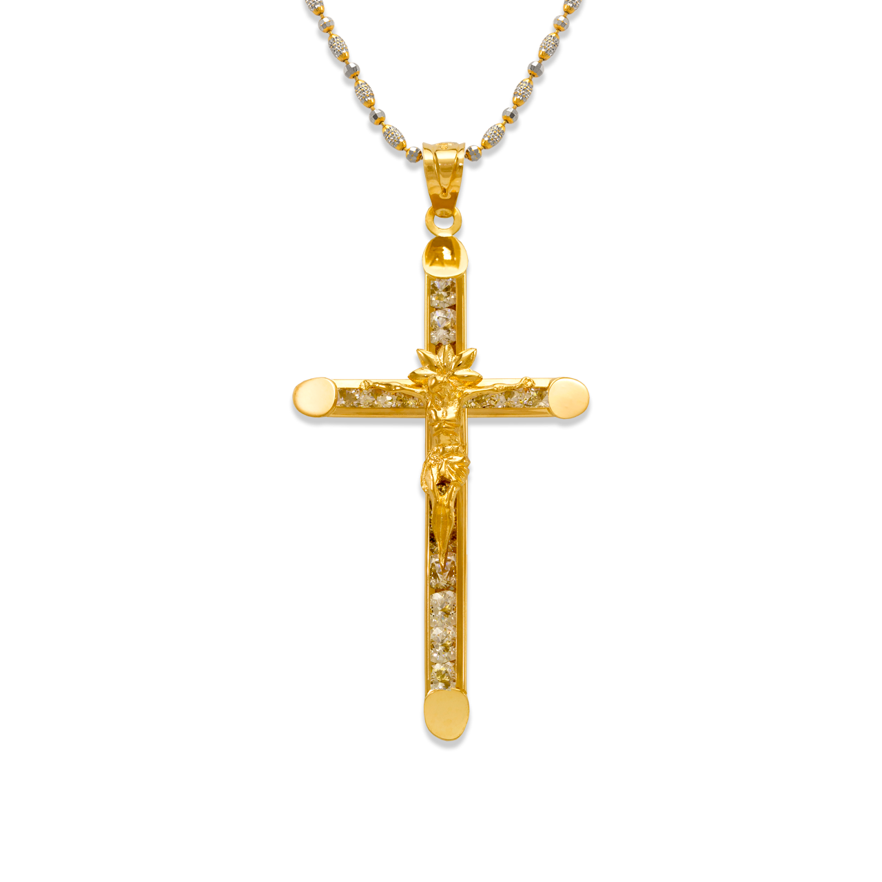 Eternity Jesus Cross CZ Pendant