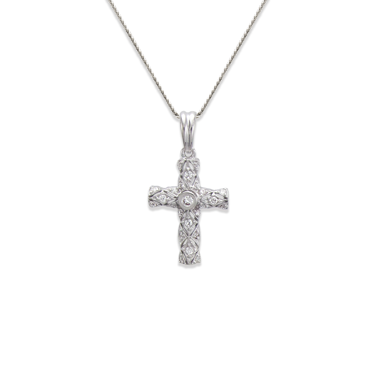 Cross CZ Pendant