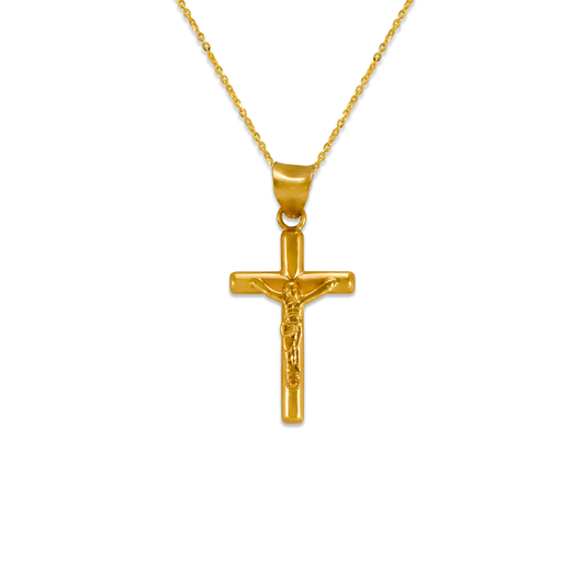 Round Tube Jesus Cross Pendant