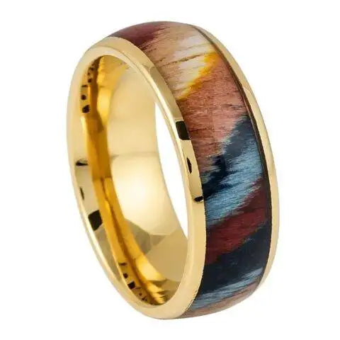 Yellow IP Colorful Dyed Rosewood Inlay