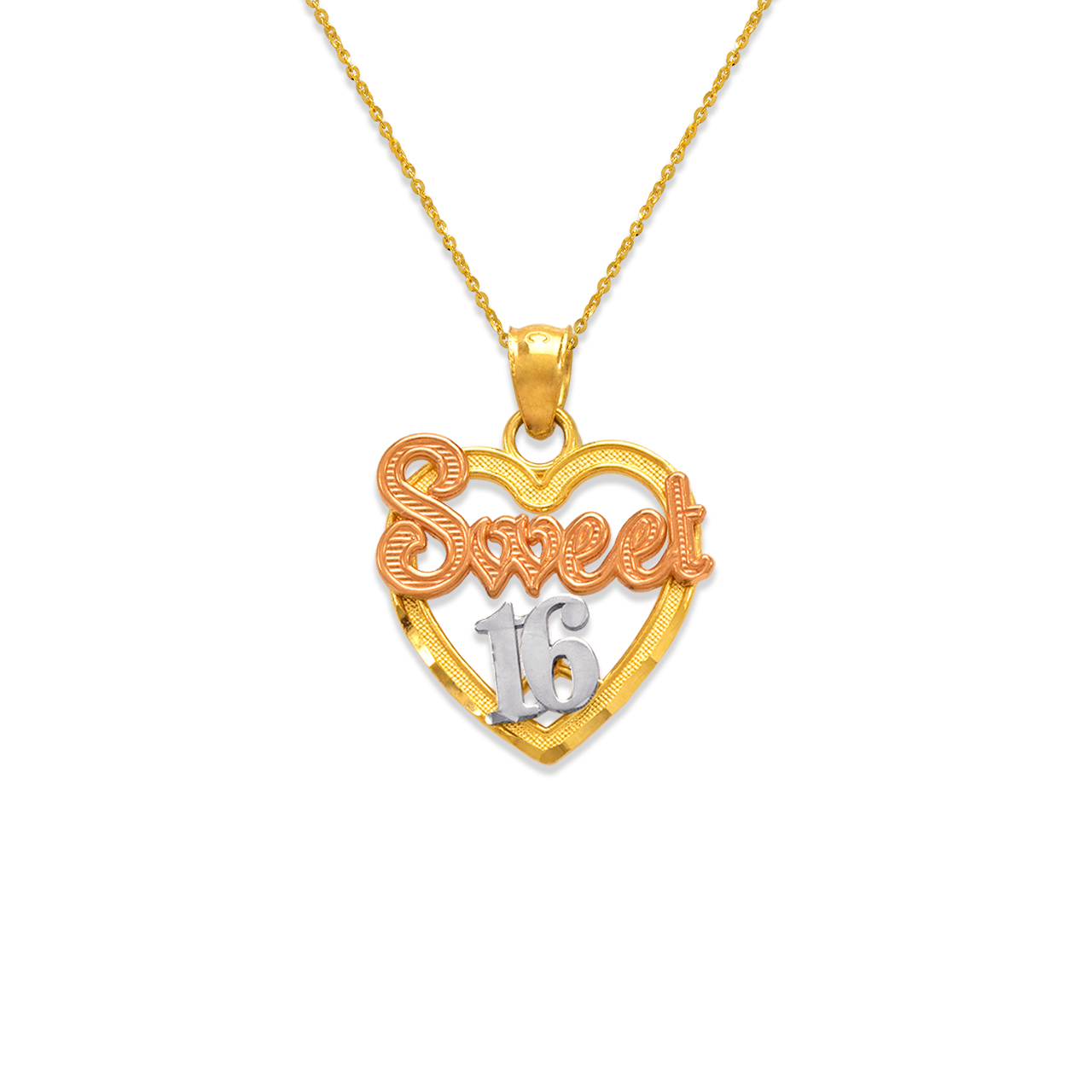 Sweet 16 Heart Pendant