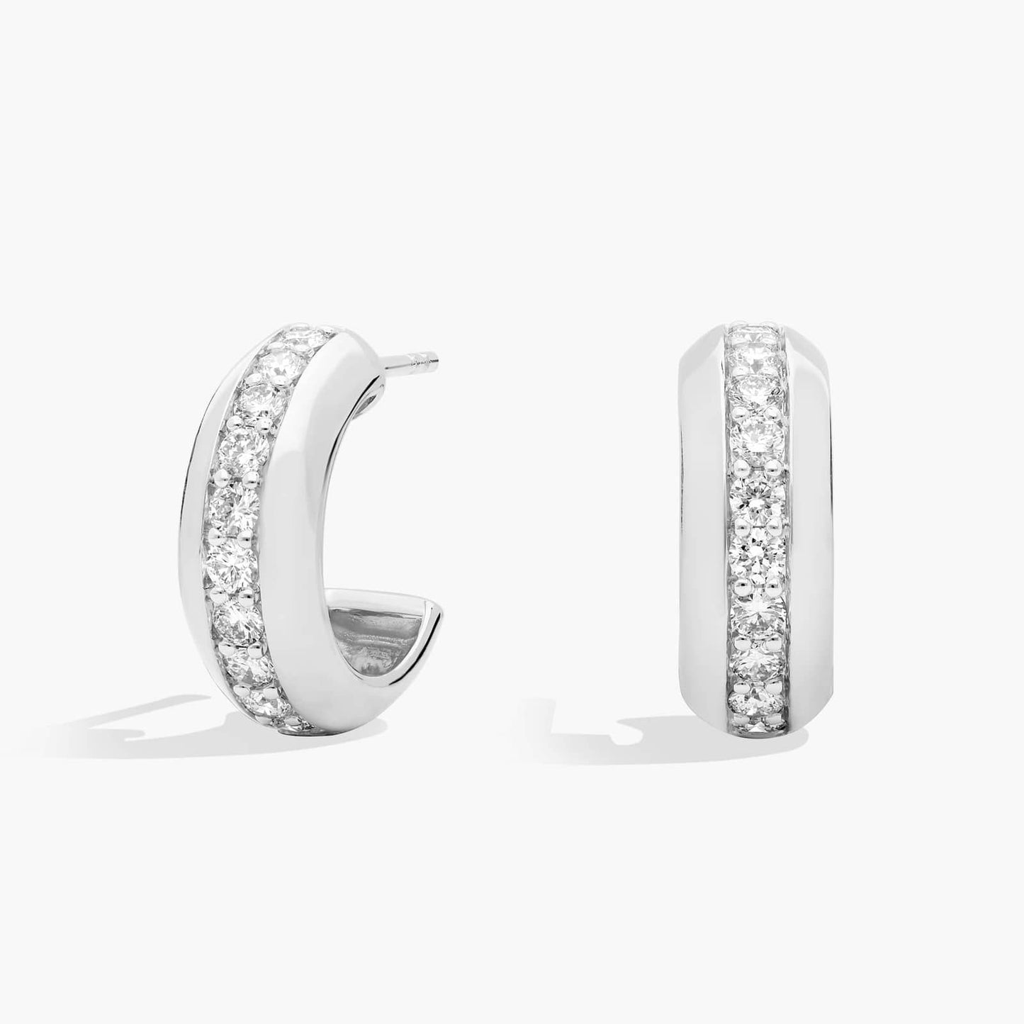 Vertical Diamond Row Hoops