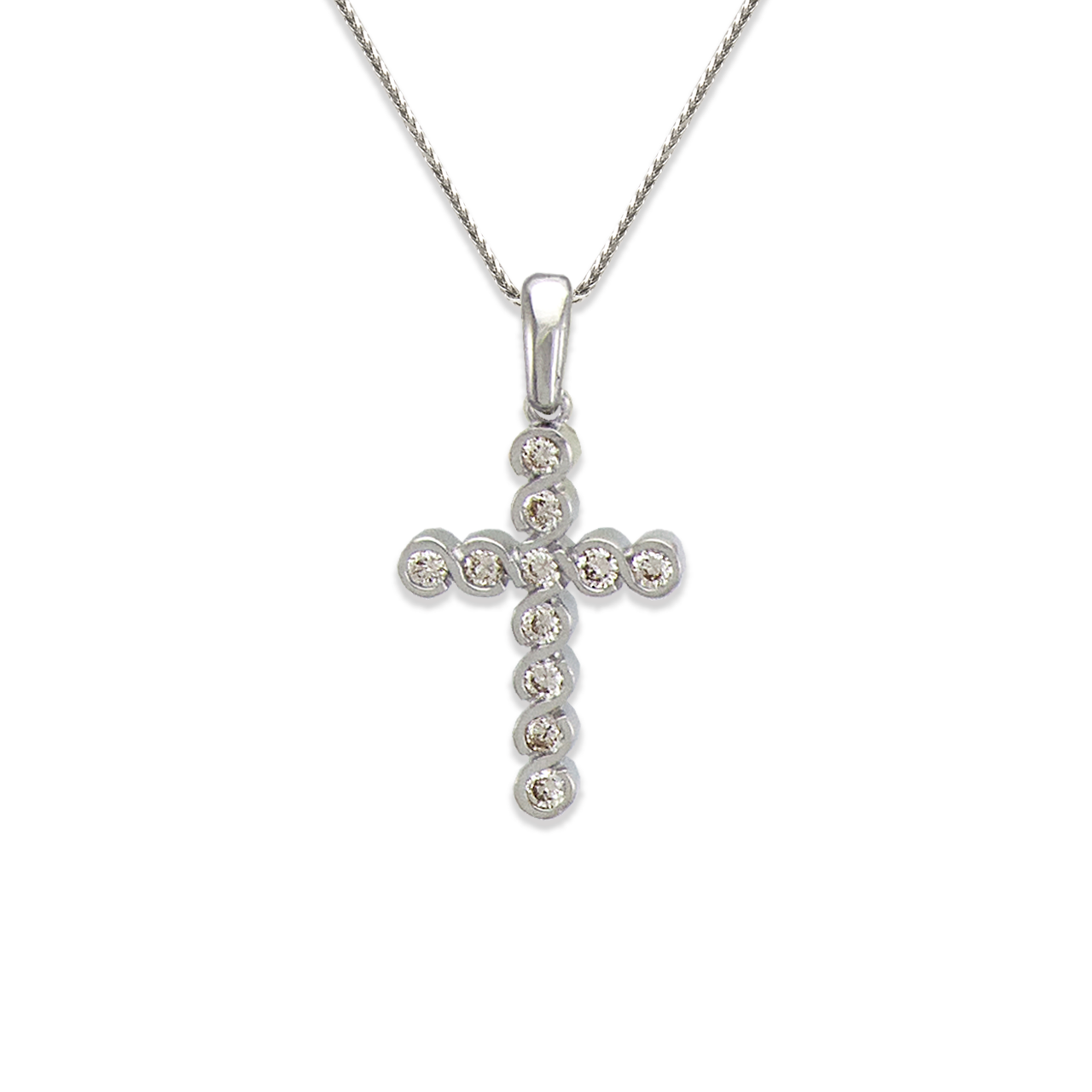 Cross CZ Pendant