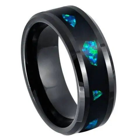 Black IP Plated Abalone Fragments Inlay