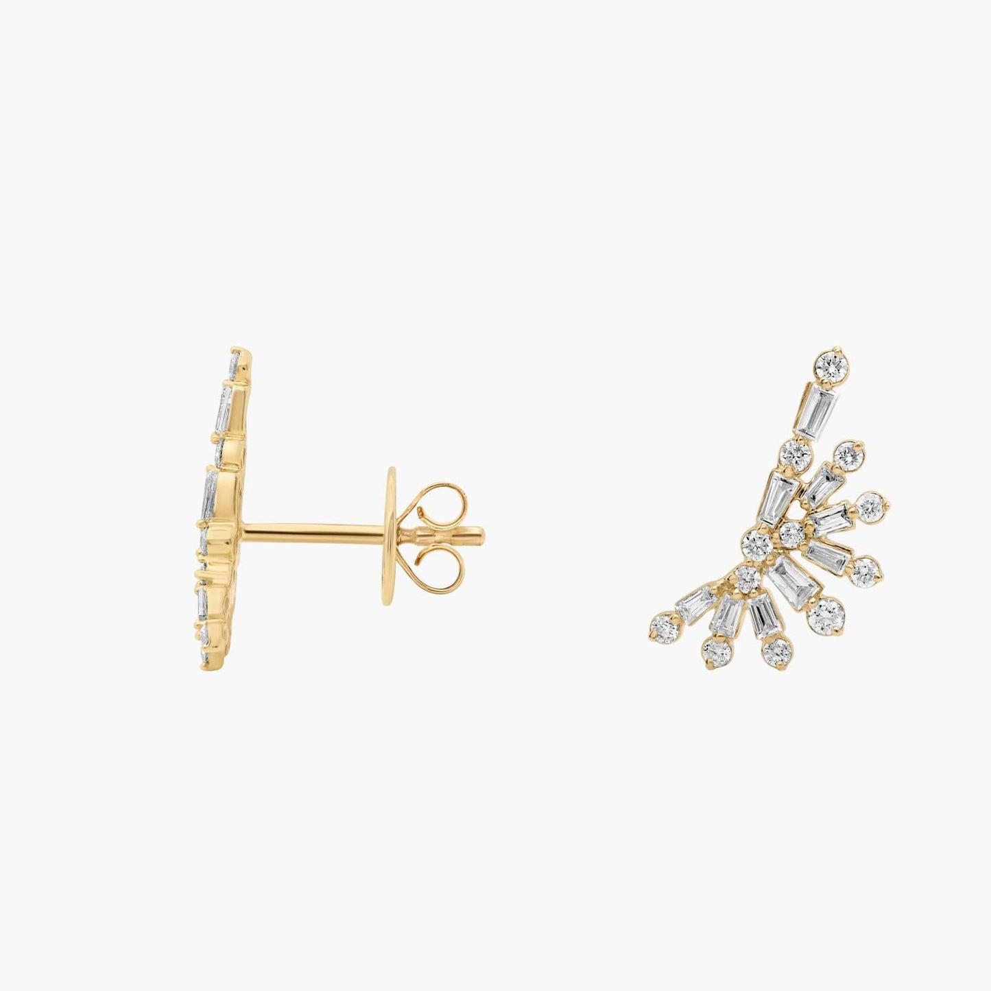 Diamond Burst Stud Earrings