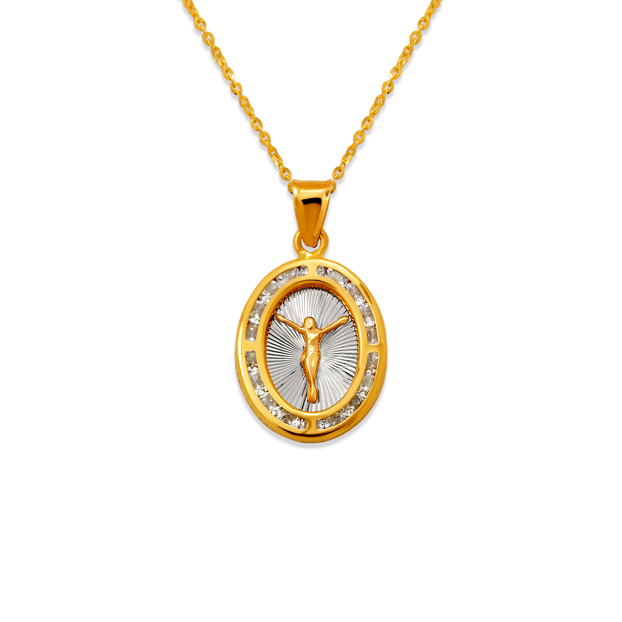 Jesus CZ Pendant