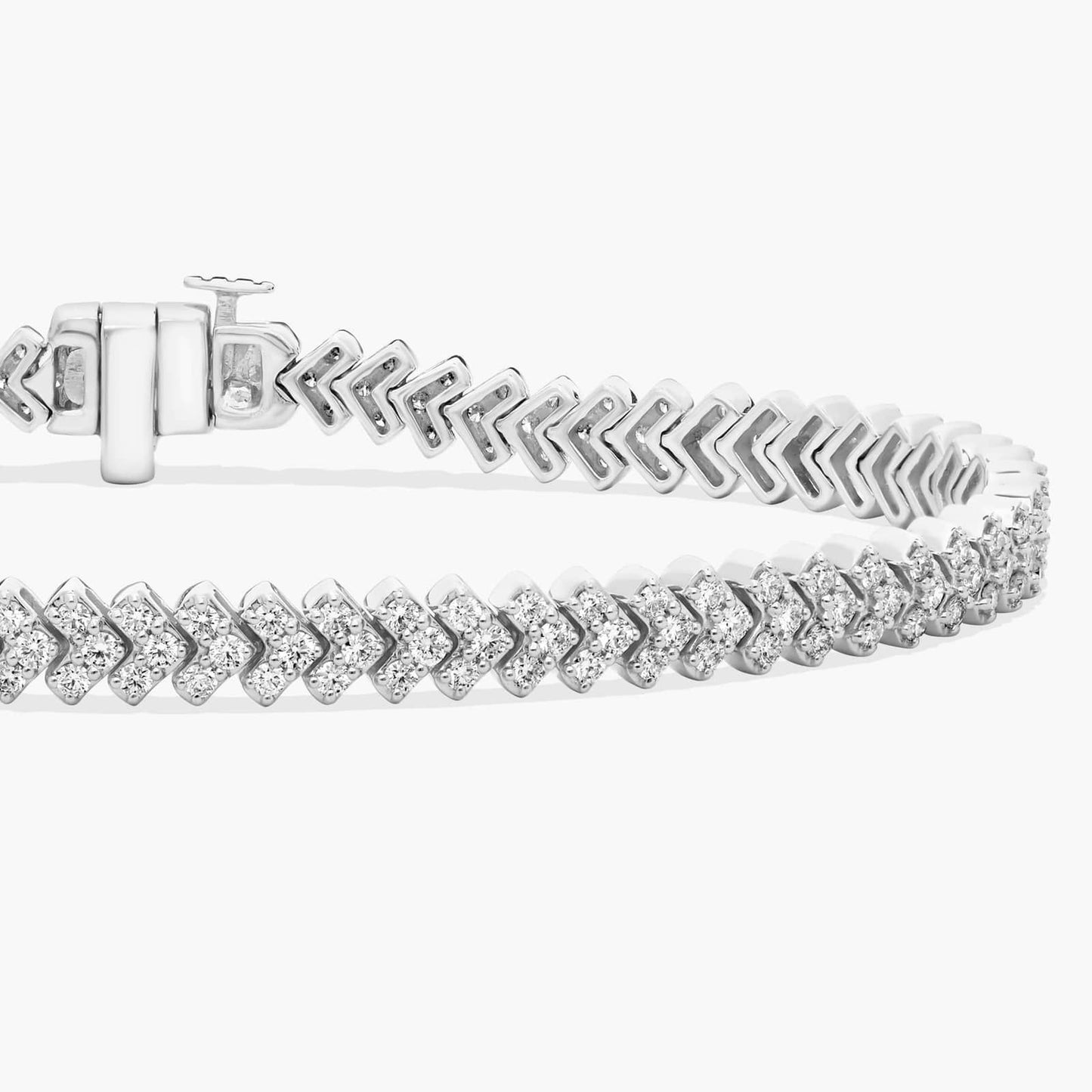 Diamond Chevron Tennis Bracelet