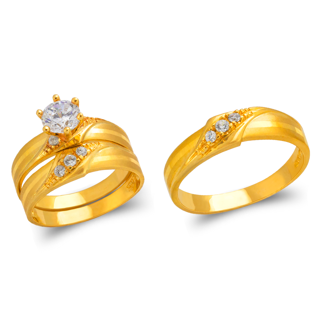 Wedding Trio Ring Set