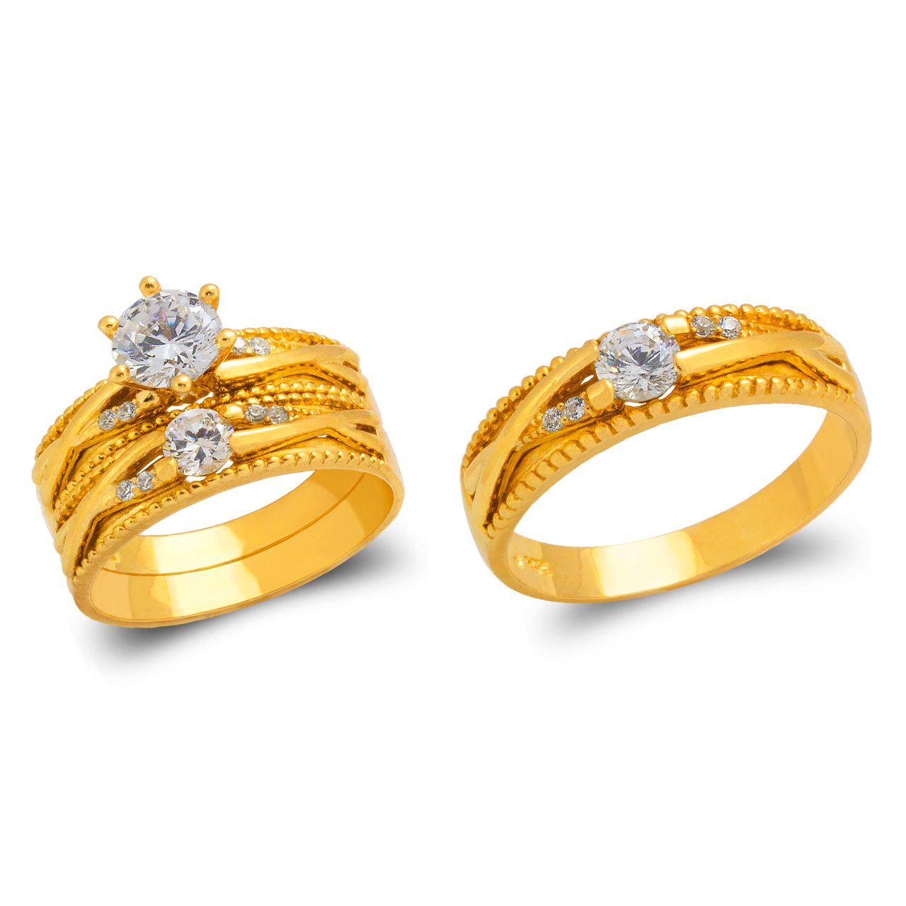 Wedding Trio Ring Set