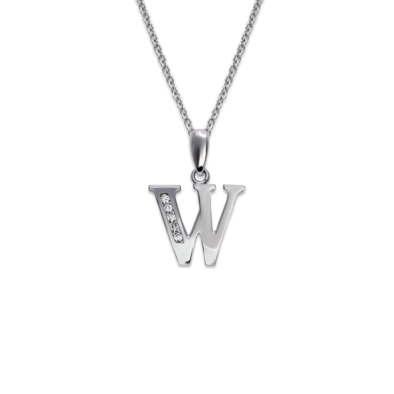 Initial W Pendant