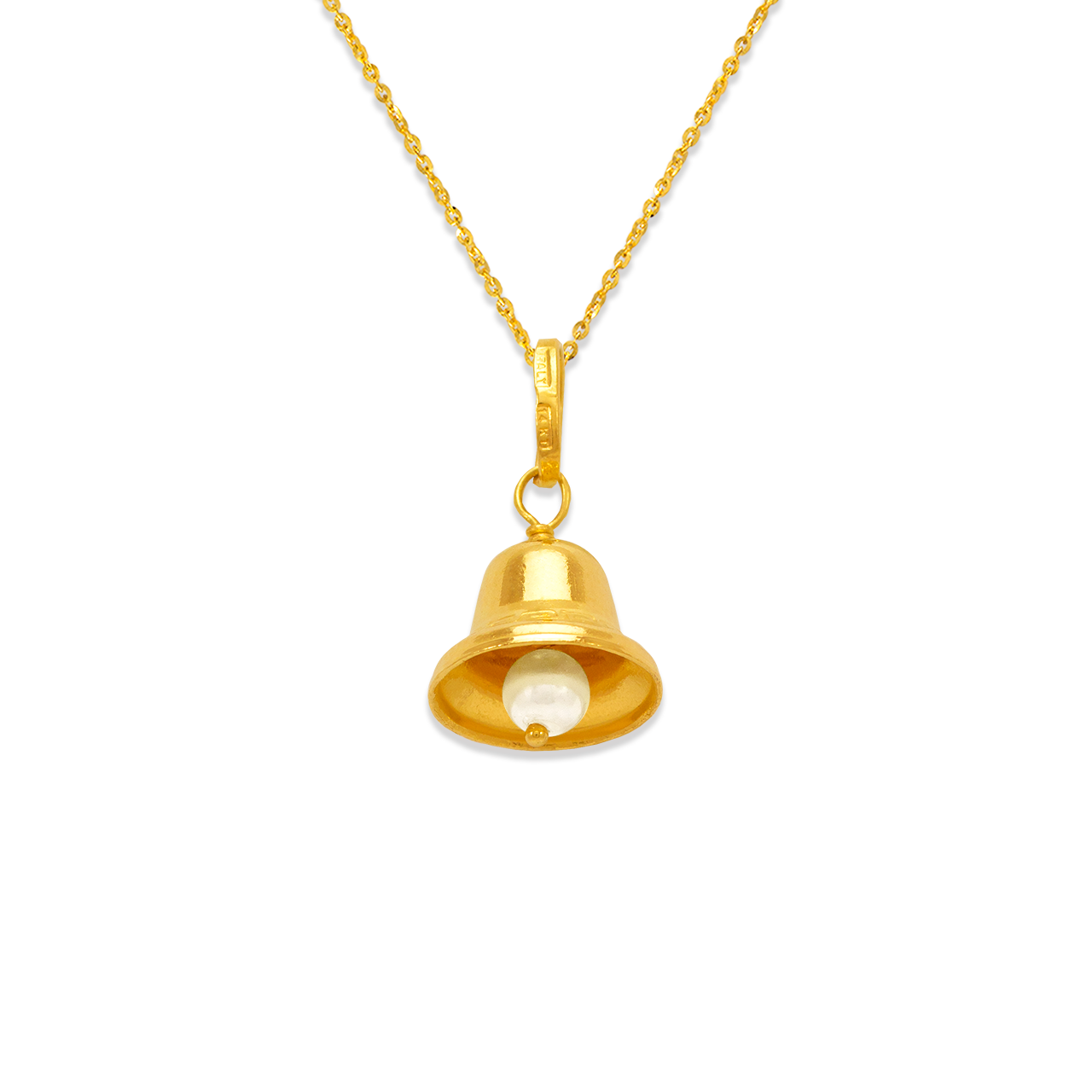 Bell with Pearl Charm Pendant