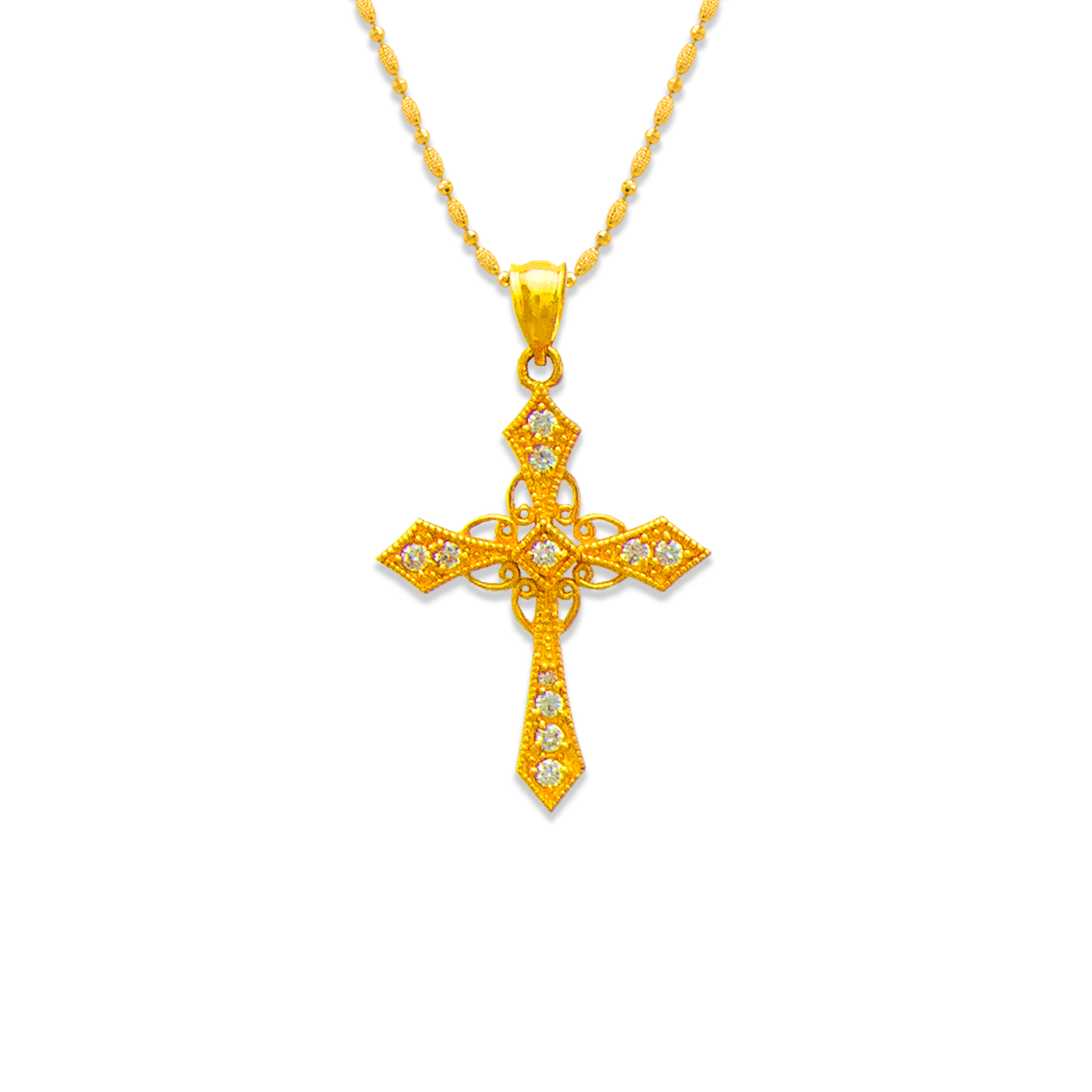 Cross CZ Pendant