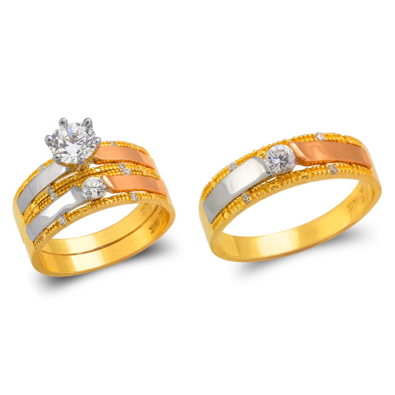 Wedding Trio Ring Set