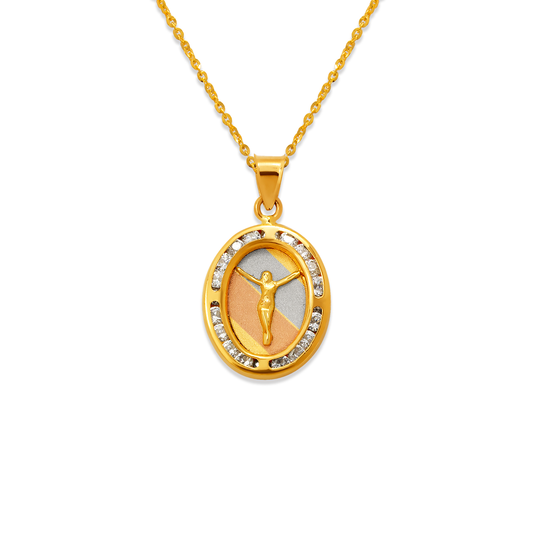 Jesus CZ Pendant