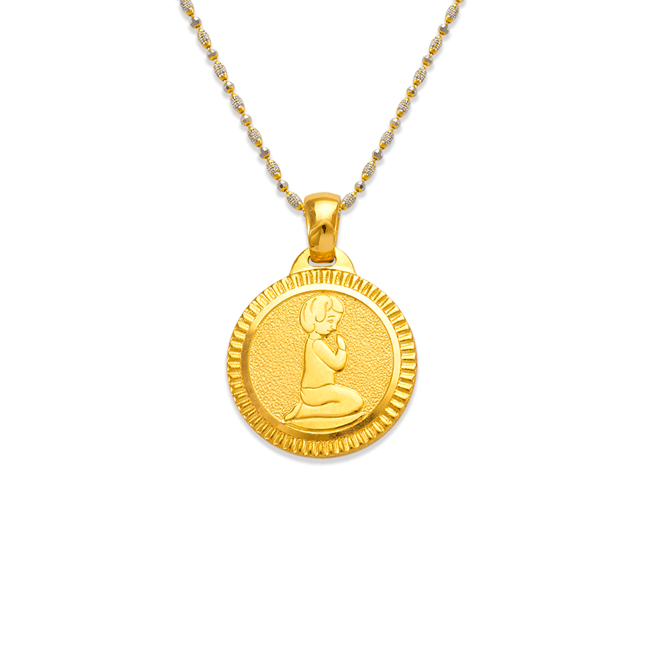 Praying Boy Communion Pendant