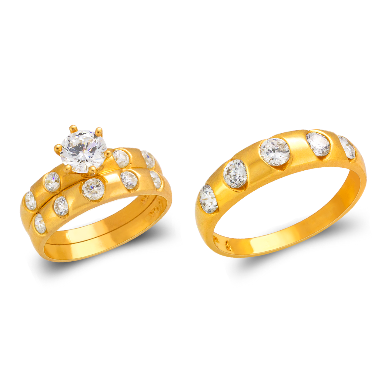 Wedding Trio Ring Set