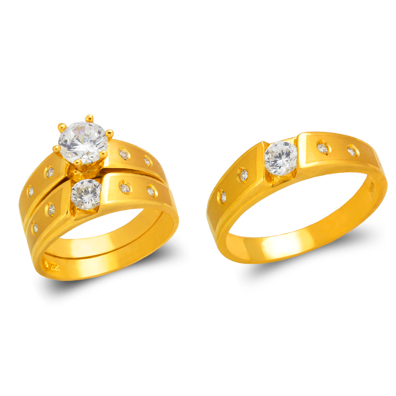 Wedding Trio Ring Set