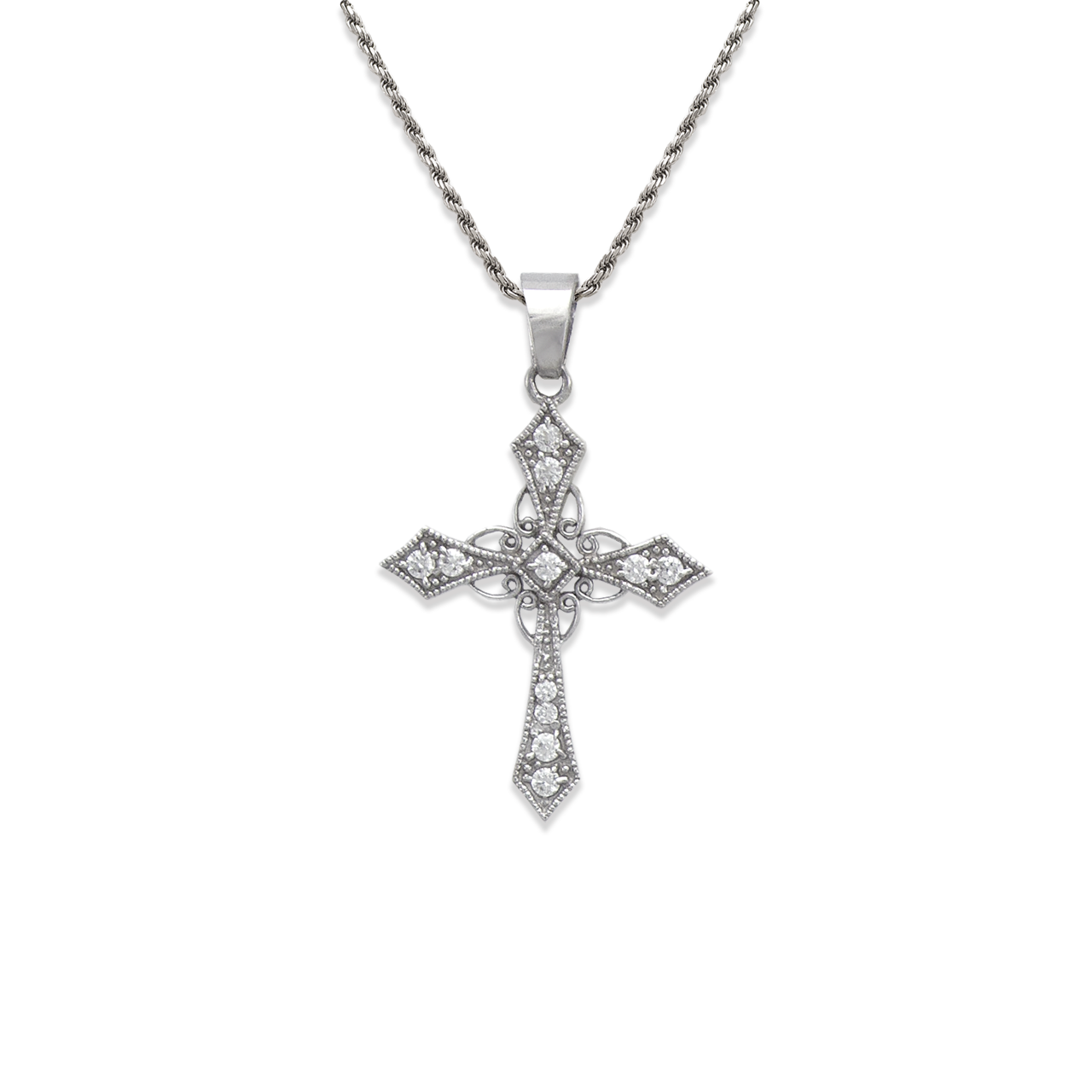 Cross CZ Pendant