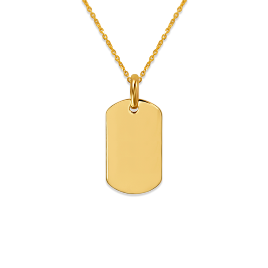 High Polished Rectangle Pendant