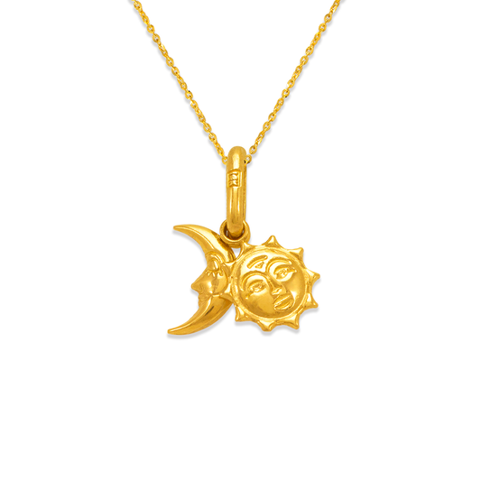 Sun and Moon Charm Pendant