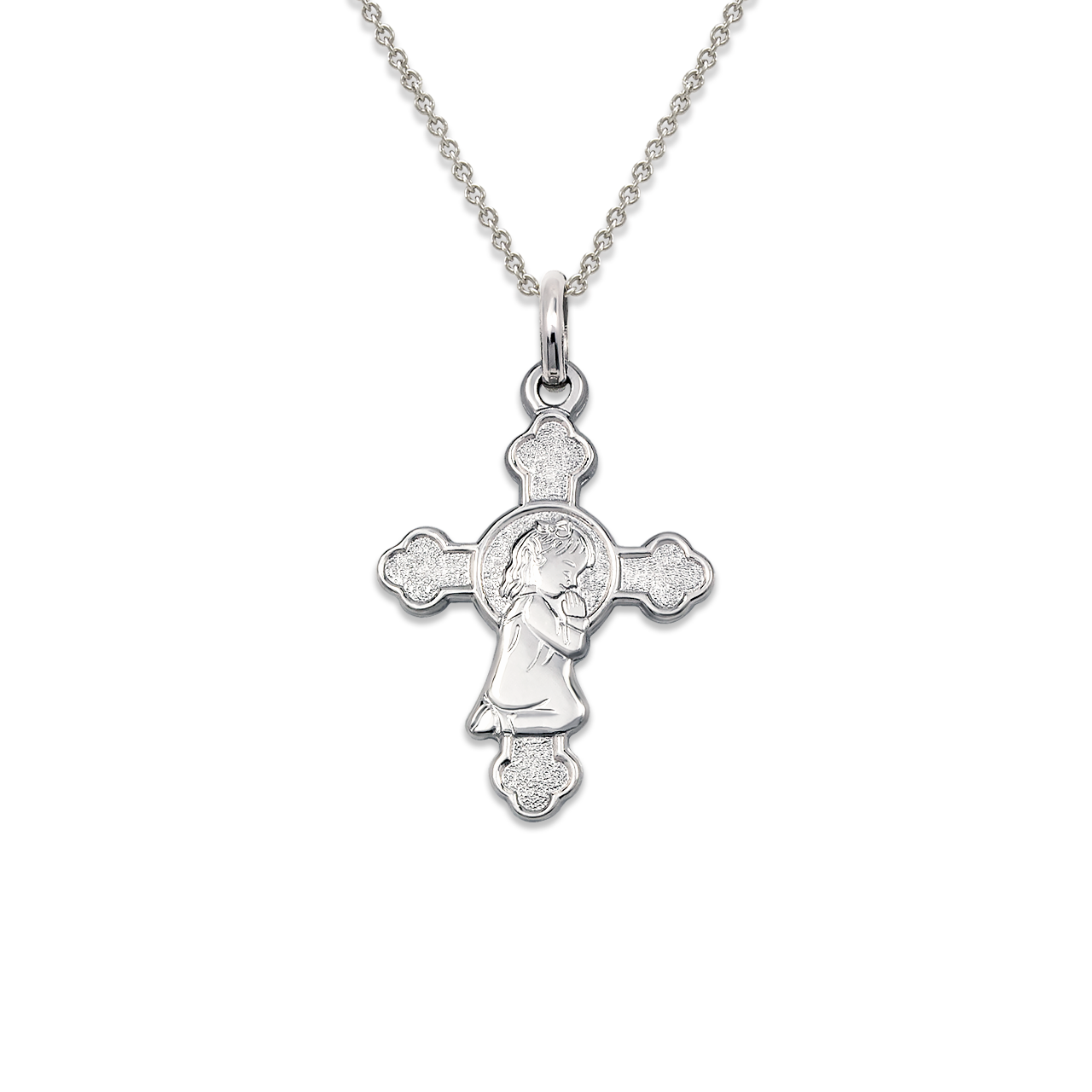 Communion Girl Cross Pendant