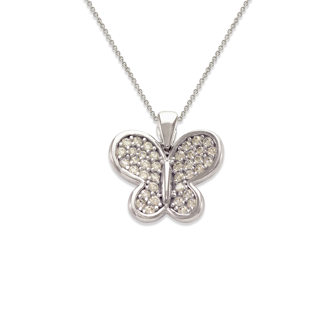 Fancy Butterfly CZ Pendant