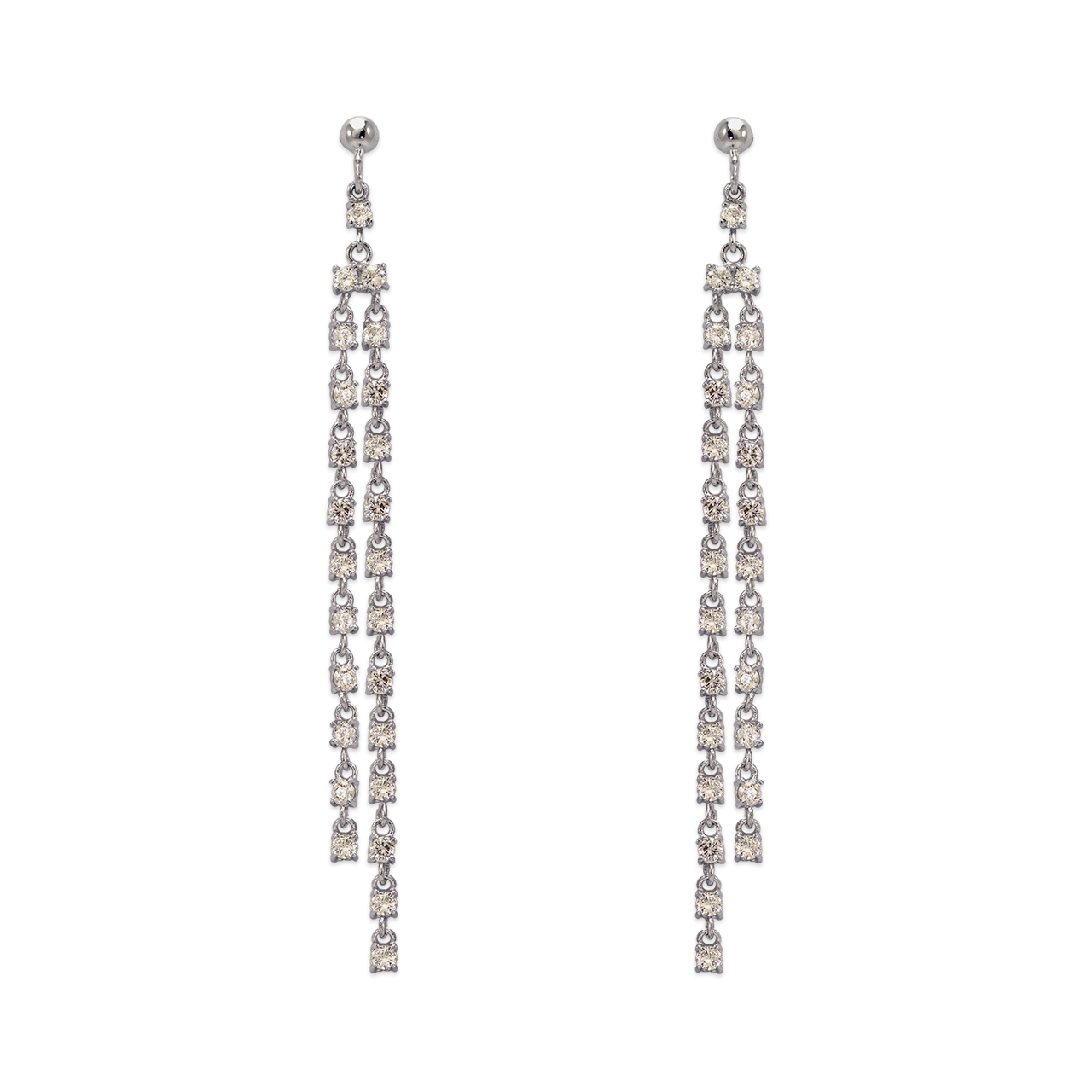 Fancy Chandelier Dangling CZ Earrings