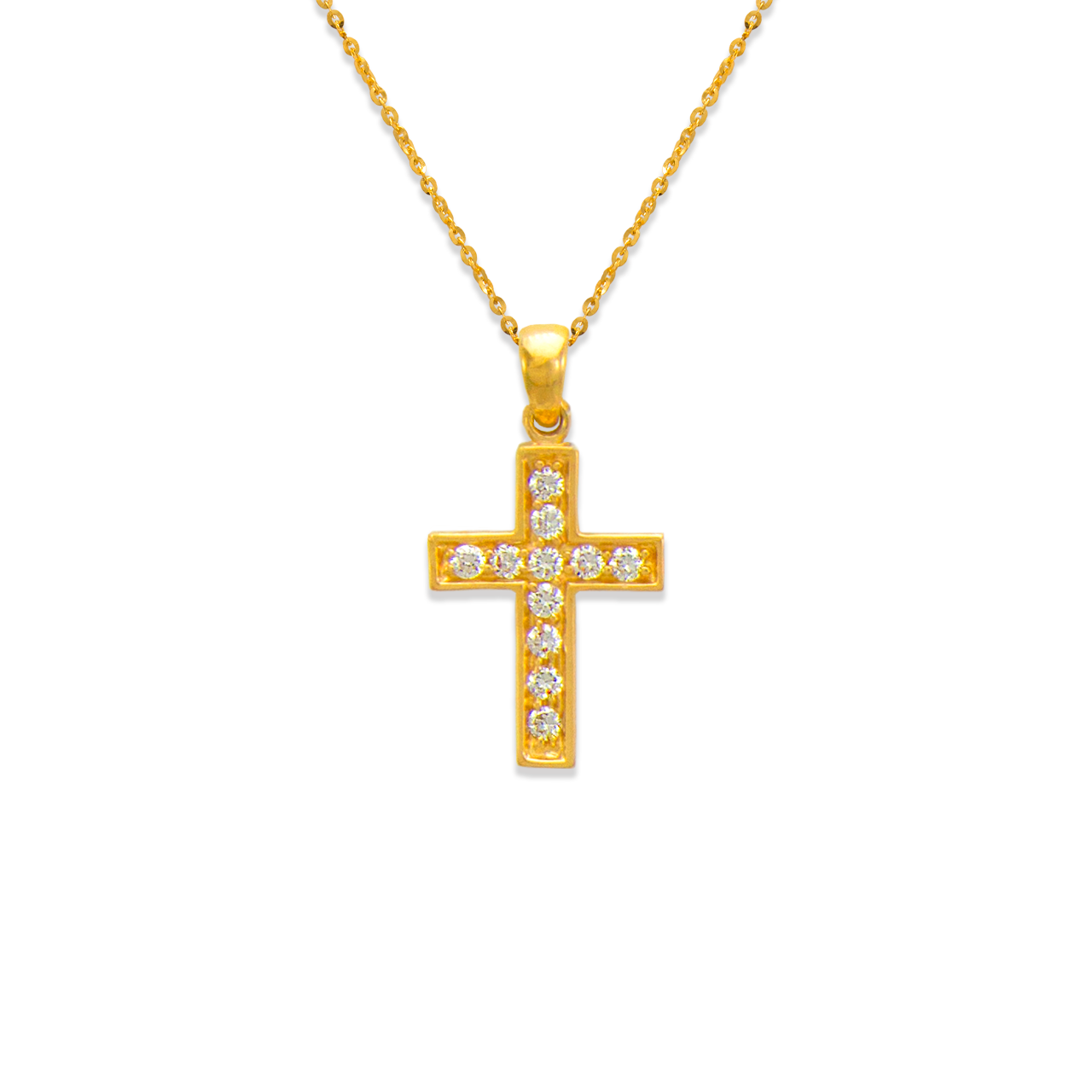 Cross CZ Pendant