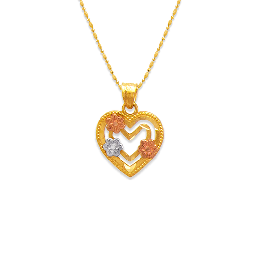 Hearts and Flowers Pendant