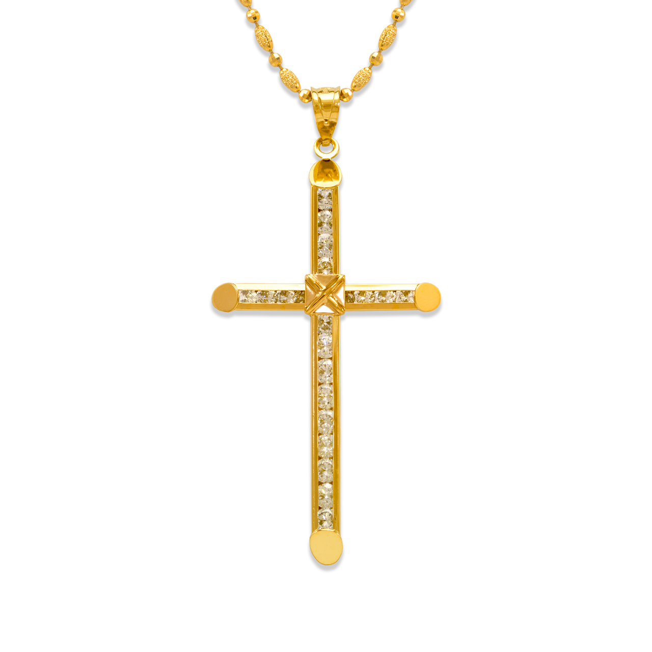 Eternity Cross CZ Pendant