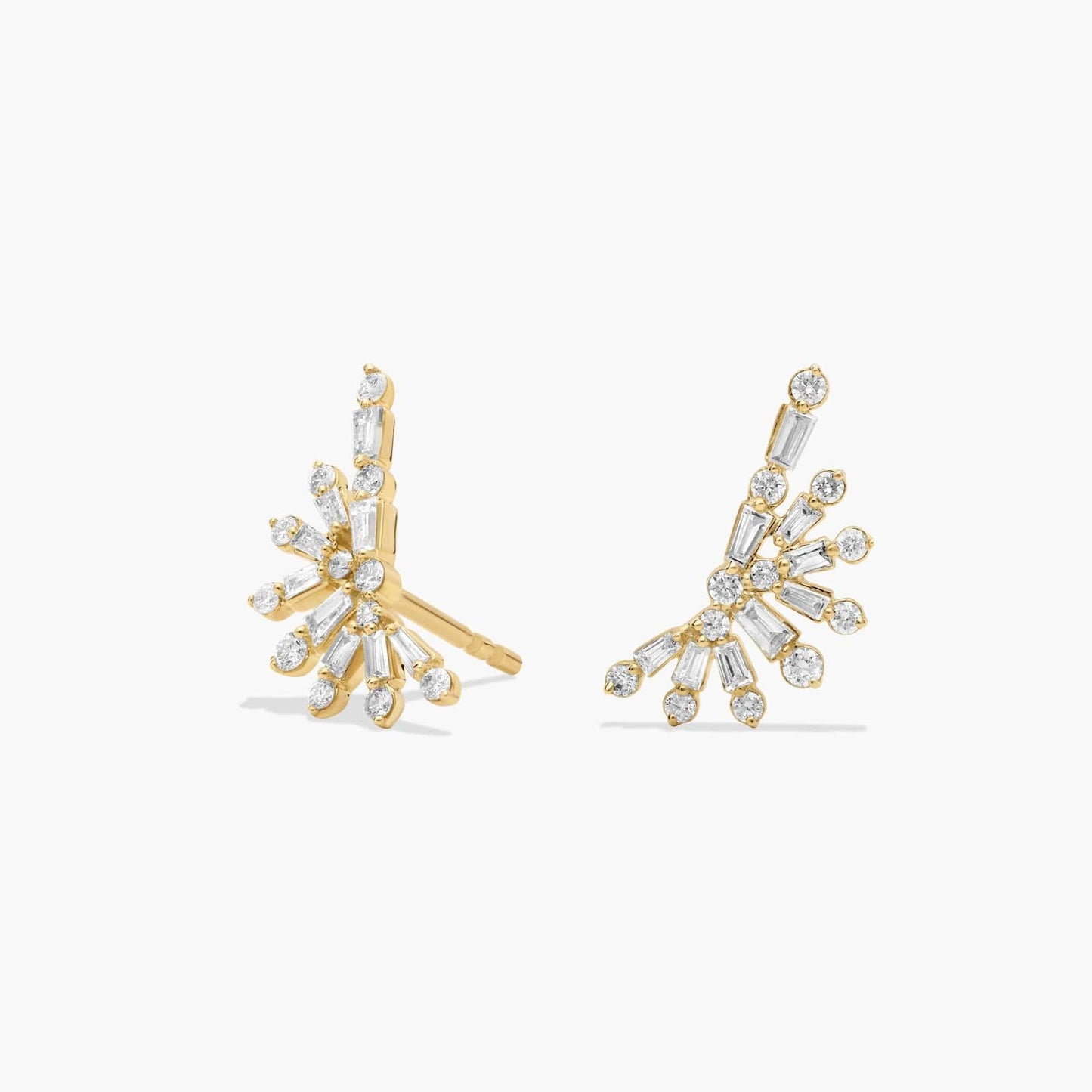 Diamond Burst Stud Earrings