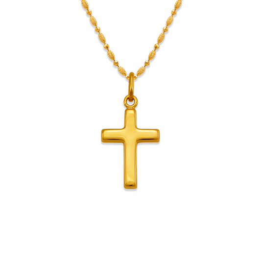 High Polished Hollow Cross Pendant