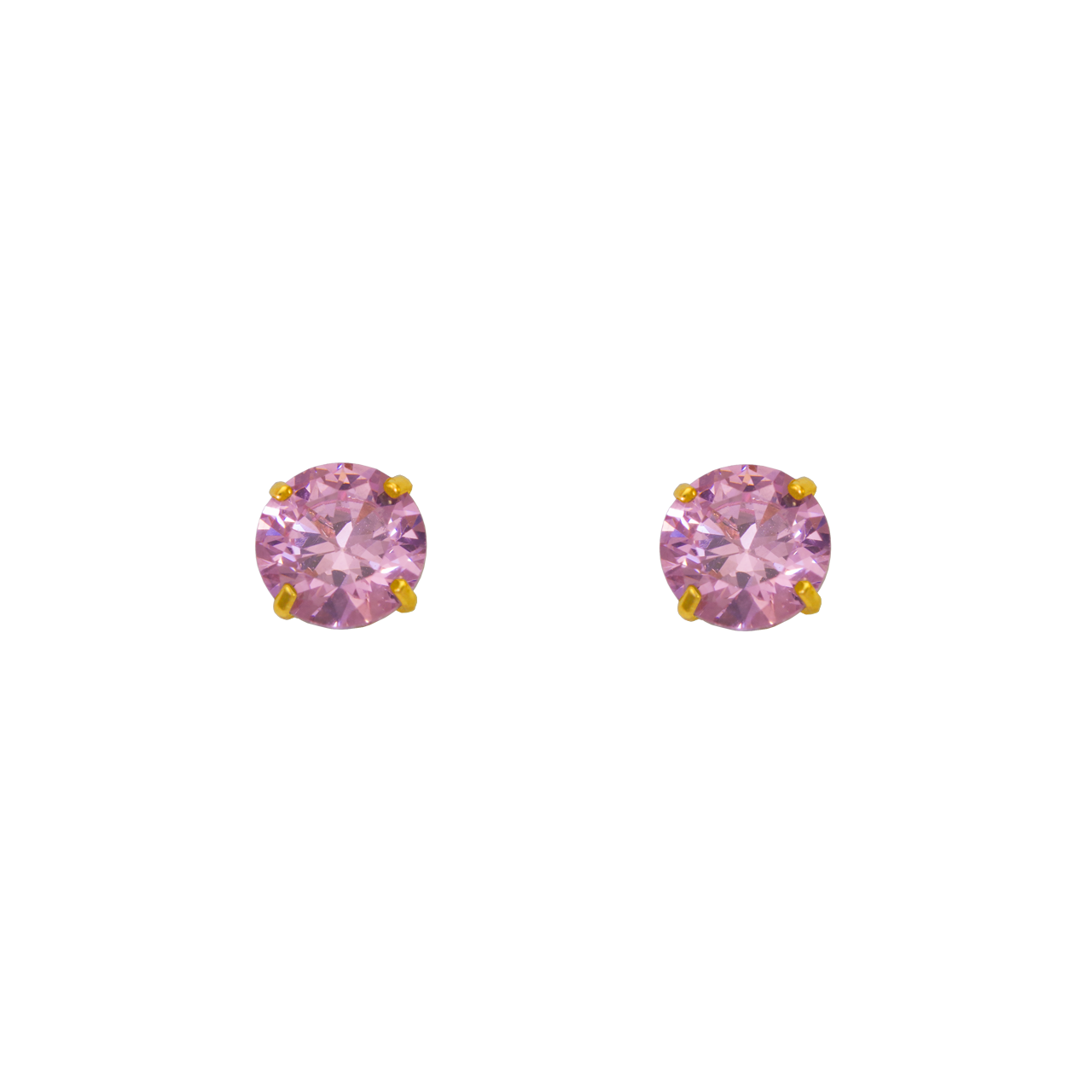 Birthstone CZ Screwback Stud Earrings