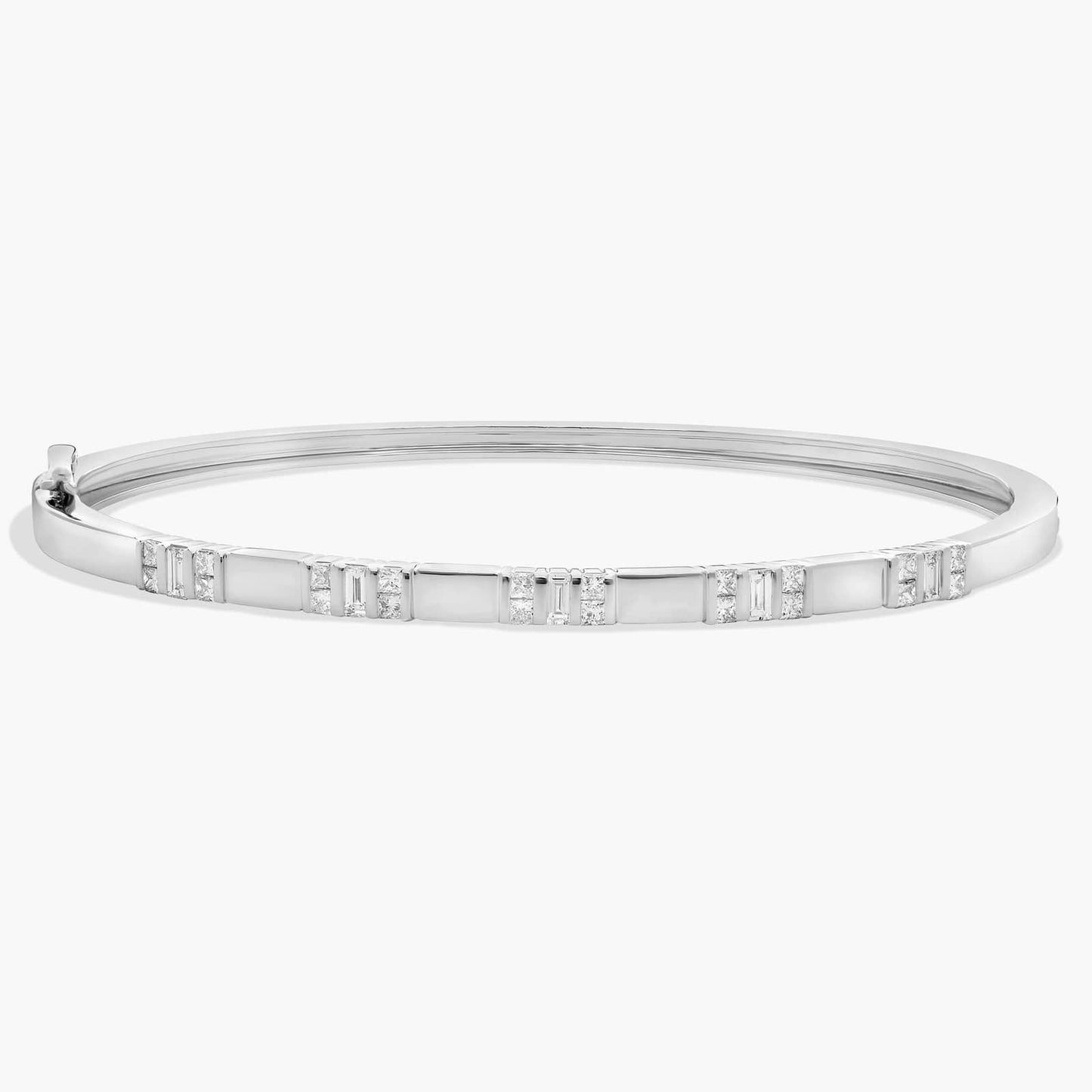 Diamond Bar Bangle Bracelet