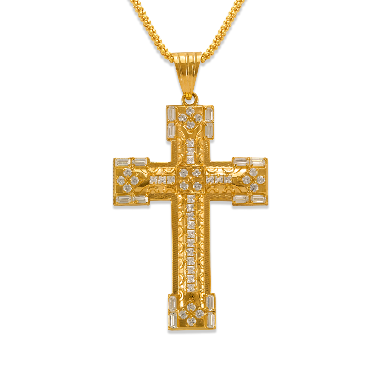 Cross CZ Pendant