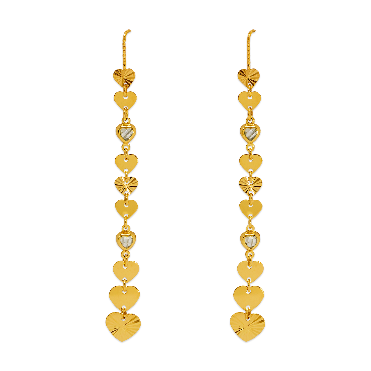 Dangling Threader CZ Earrings