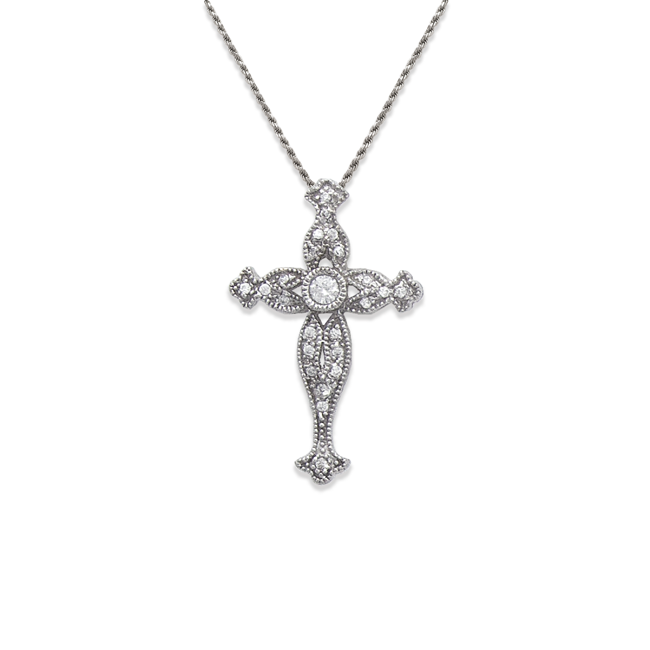 Cross CZ Pendant