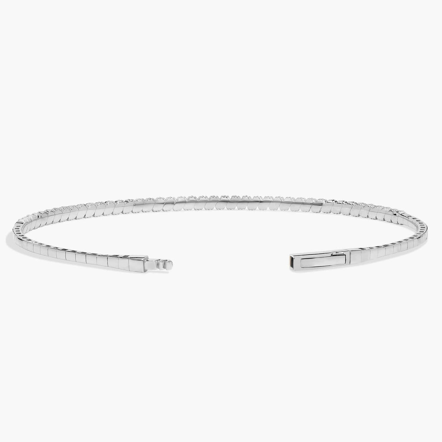 Honeycombed Diamond Flex Bangle Bracelet