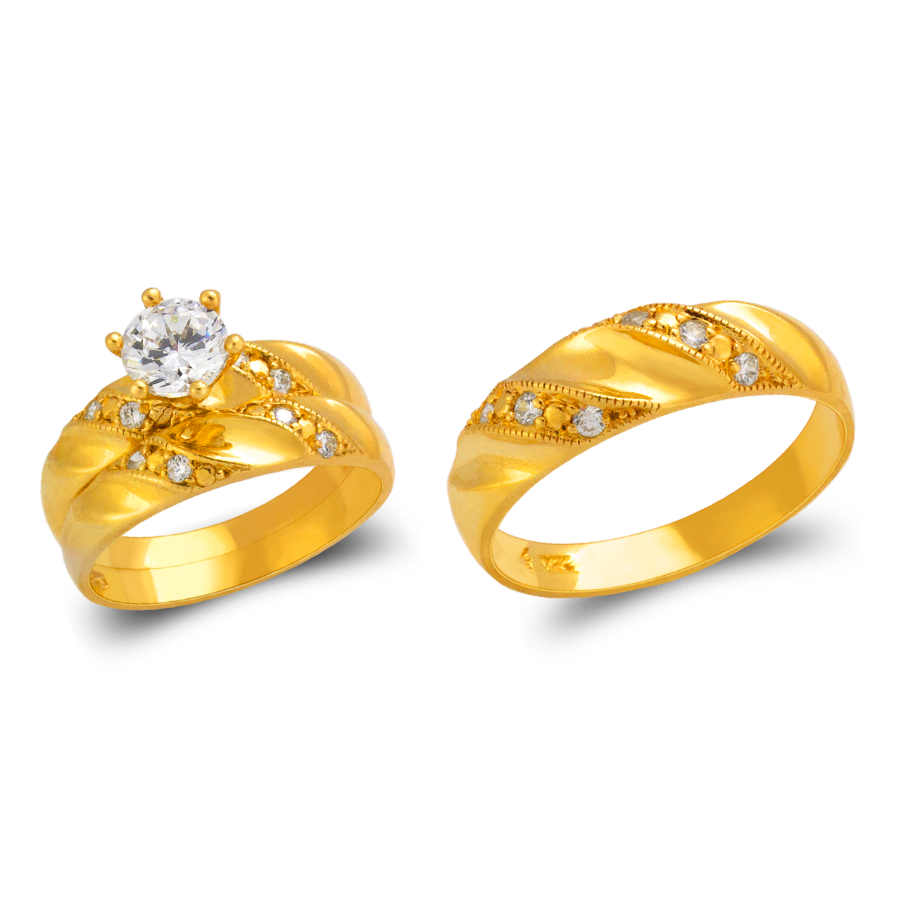 Wedding Trio Ring Set